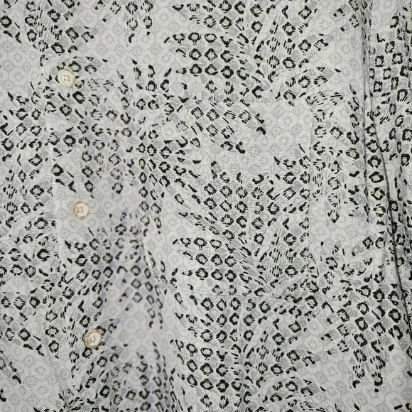 Tasso Elba 100% Silk Hawaiian Aloha Shirt Mens Medium Tropical Resort Camp - Picture 11 of 16